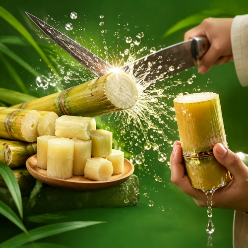 🌿 High-Yield Golden Sugarcane 🍯 Extra Sweet & Full of Juice
