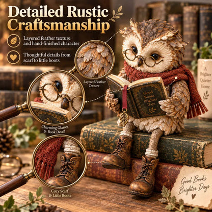 🦉 Cozy Owl Reading Lamp – Adorable Book-Loving Owl Night Light & Whimsical Desk Decor