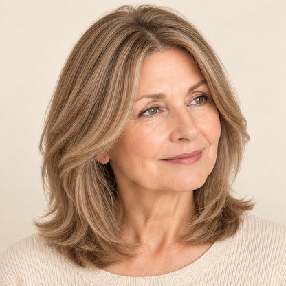 🌟Natural-Looking Hair Topper – Invisible Volume Booster for Thinning Hair