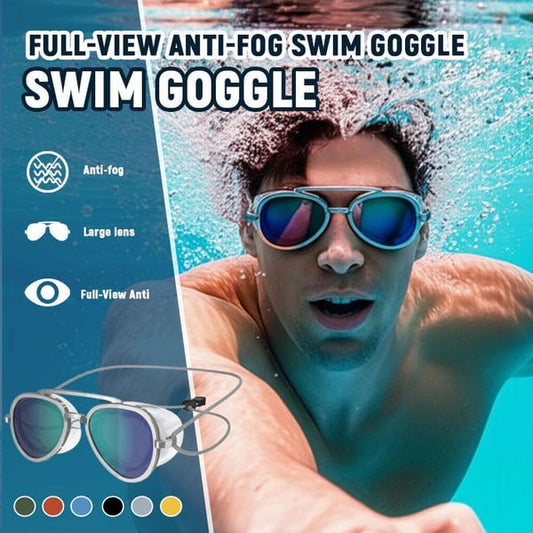 👓 Sunny Swim Goggles – UV Protection, Wide View, Chic Sunglass Look