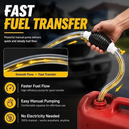 ⛽Manual Siphon Pump Kit with 1M Hose