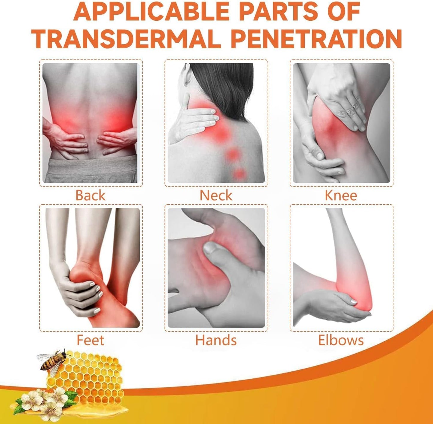Natural bee venom ointment for joint pain relief