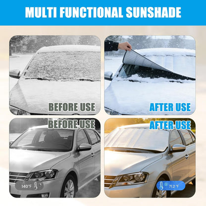 🚗Buy 1 get 1 free✨ Front windshield protection Snow cover - protection for all four seasons