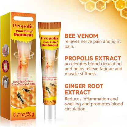 Natural bee venom ointment for joint pain relief
