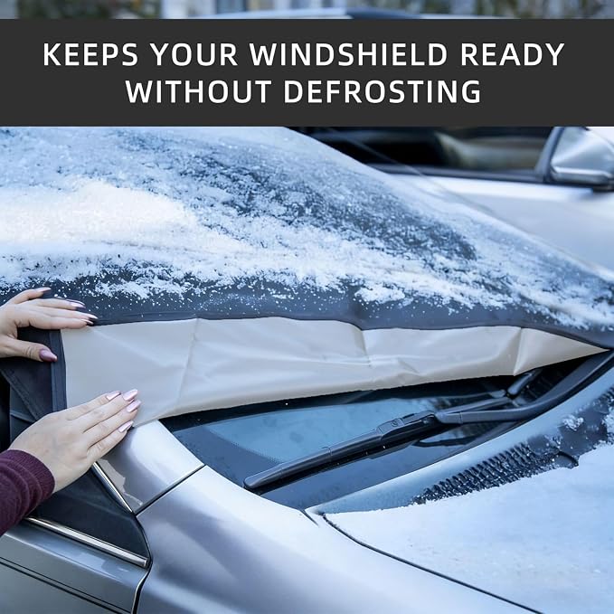 🚗Buy 1 get 1 free✨ Front windshield protection Snow cover - protection for all four seasons