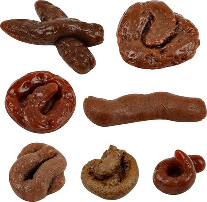 7pcs Fake Poop Realistic Prank – Hilarious Gag Toy to Trick Your Friends!
