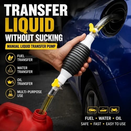 ⛽Manual Siphon Pump Kit with 1M Hose