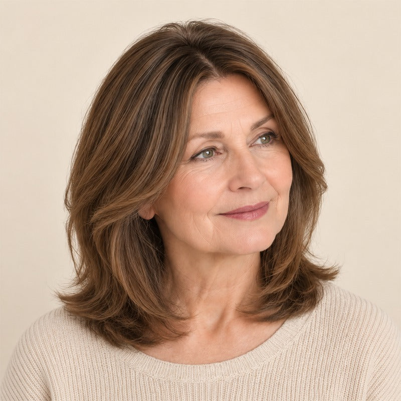 🌟Natural-Looking Hair Topper – Invisible Volume Booster for Thinning Hair