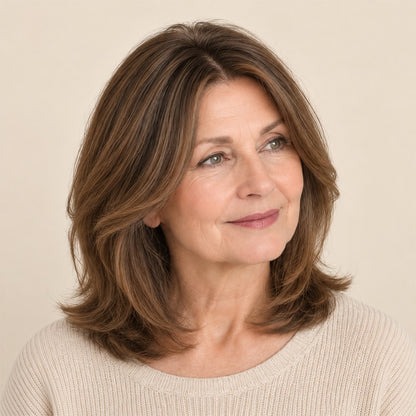 🌟Natural-Looking Hair Topper – Invisible Volume Booster for Thinning Hair