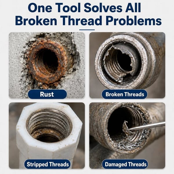 🛠️Universal Broken Pipe Thread Extractor (For 1/2\", 3/4\", 1\" Pipes)