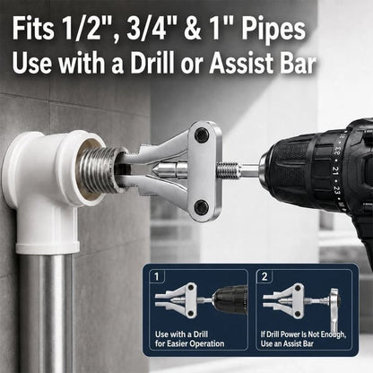 🛠️Universal Broken Pipe Thread Extractor (For 1/2\", 3/4\", 1\" Pipes)