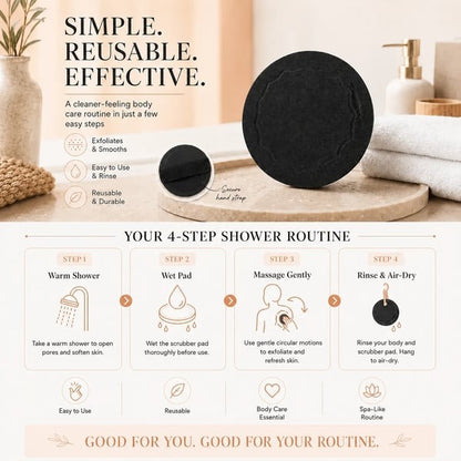 🧽Exfoliating Scrub Bath Pads — Deep Exfoliation, Reusable