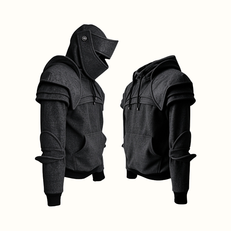 🛡️Knight Cosplay Hoodie – Medieval Fantasy Streetwear Pullover!