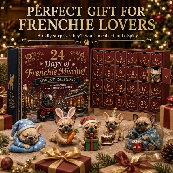 🐶 24-Day French Bulldog Christmas Advent Calendar