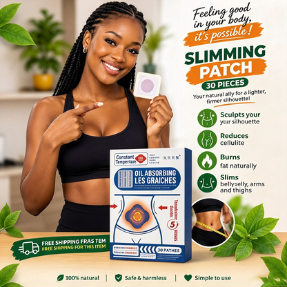 Wormwood Herbal Belly Slim Patch, Self-Heating Natural Detox Tummy Patch for Waist, Belly, Thigh & Arm