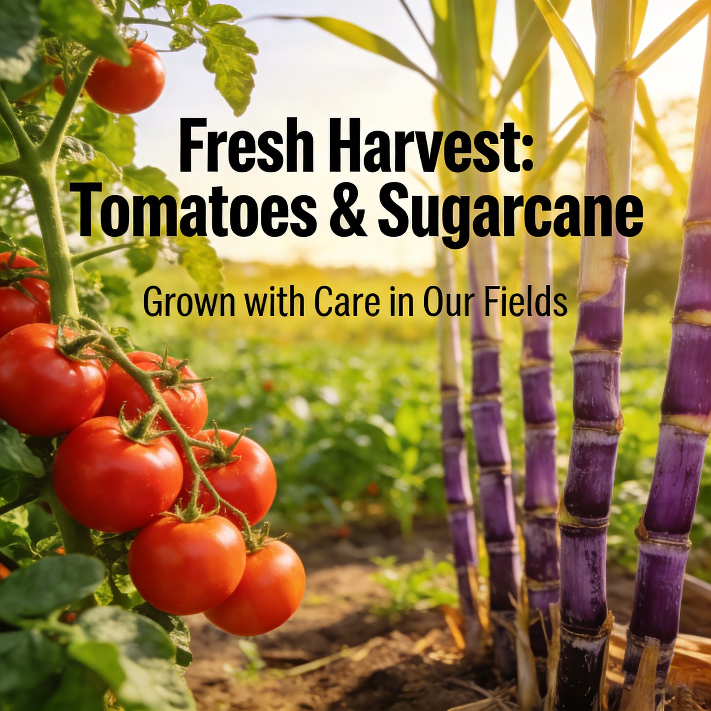 Dual Harvest Delight: 400 Sugar Cane + 100 Sweet 100 Tomato Bundle 🌱🍅