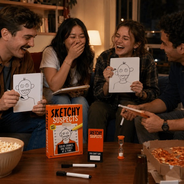 🚨 Sketchy Suspects Police Sketch Party Game✏️