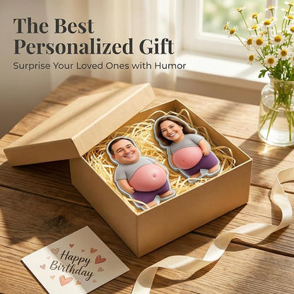 ⭐Personalised Face Squishy Belly Sensory Anti-Collision Acrylic Fridge Magnet