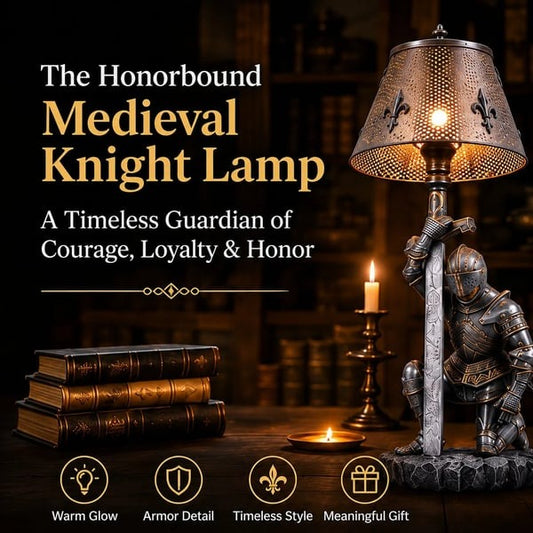 ⚔️ Medieval Knight Figural Lamp