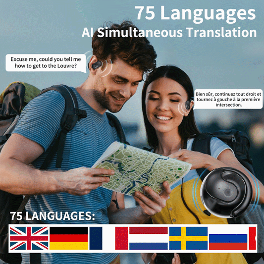 AI Translation Bluetooth 5.4 Earphones