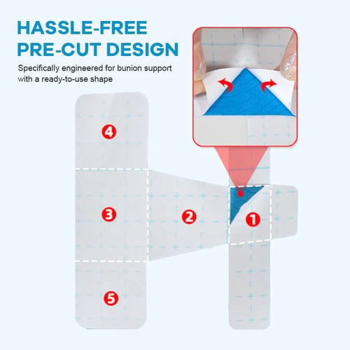 Pre-cut medical corrective tape