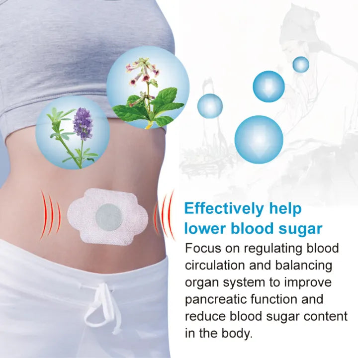 HerbalWell Diabetes Patch, Natural Botanical Ingredients, Effective Transdermal Navel Patches for Healthy Blood Glucose Management