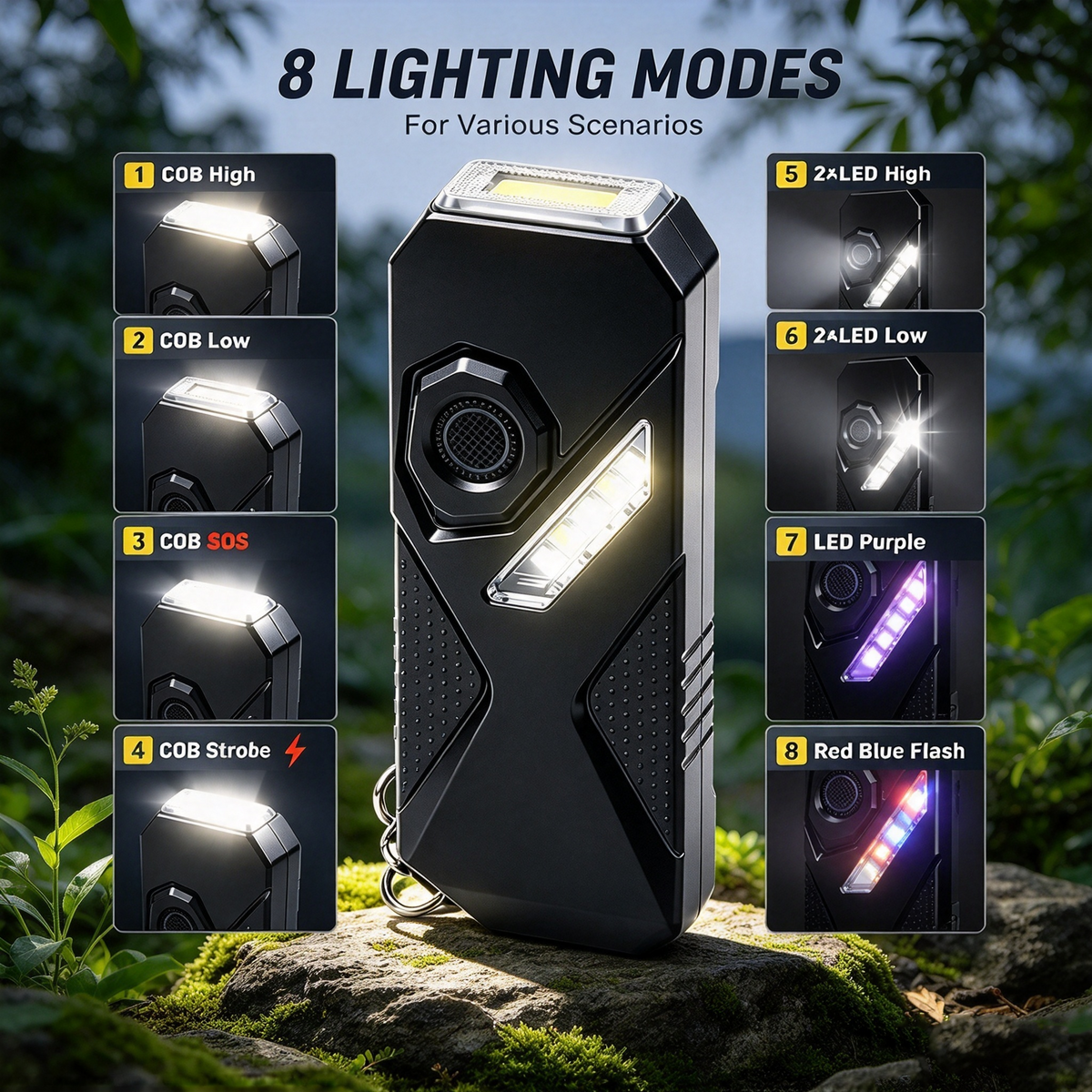dht™⭐TA70 High-Brightness Tactical EDC Long-Range Battery-Operated Flashlight