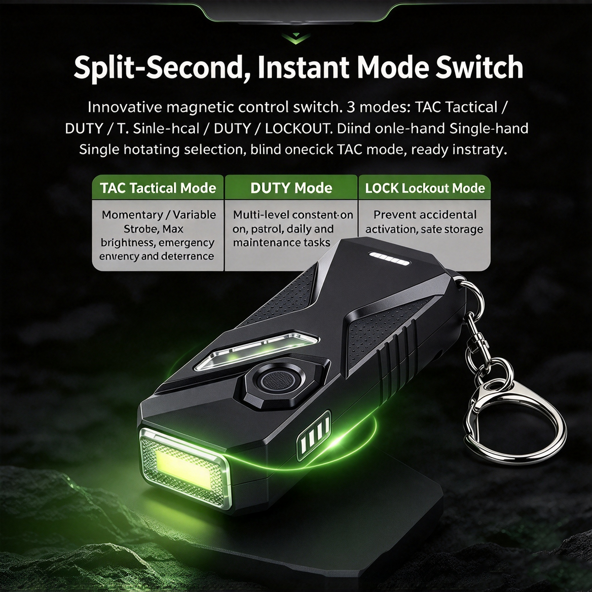 dht™⭐TA70 High-Brightness Tactical EDC Long-Range Battery-Operated Flashlight