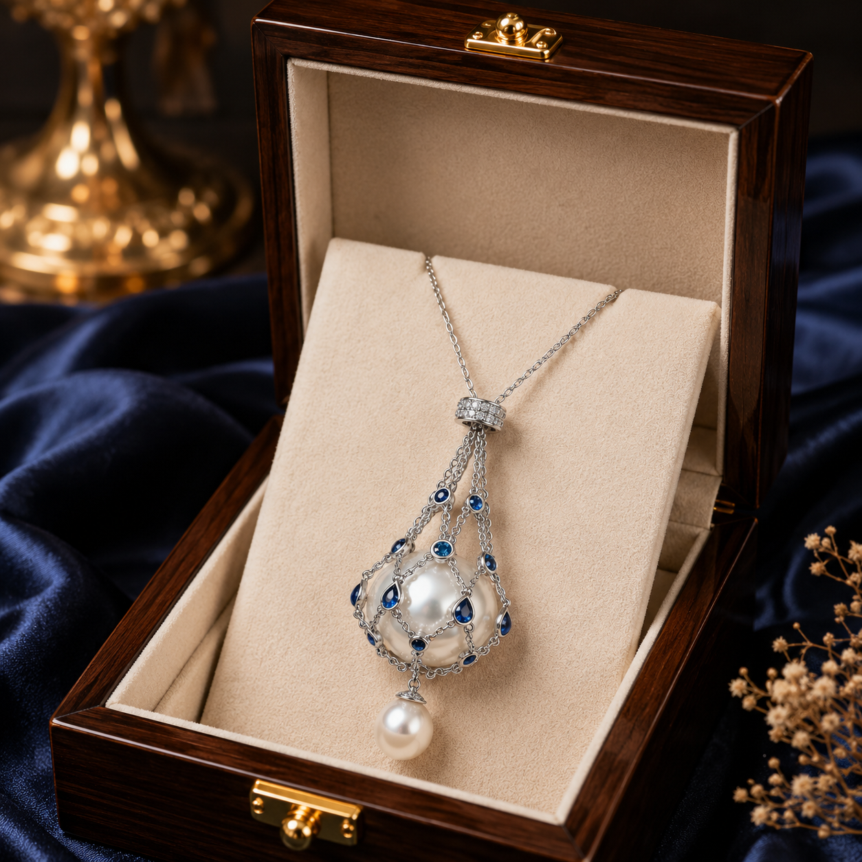 🎁Pearl & Gemstone Lavalier Pendant