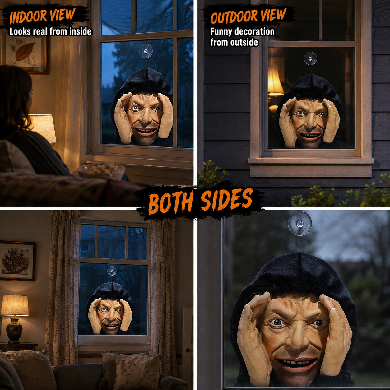 👻Scary Peeper Halloween Decorations🎃For Indoor or Outdoor Windows
