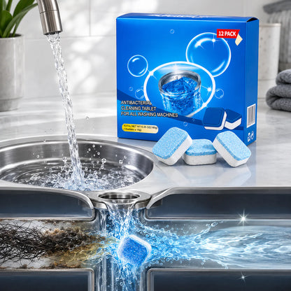 12-Pack Drain Cleaning Tablets – Say Goodbye to Clogged Pipes!