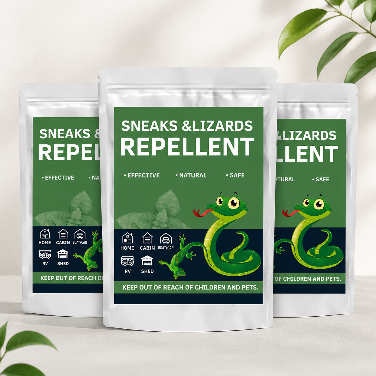 🔥Snakes & Lizards Repellent Pouches
