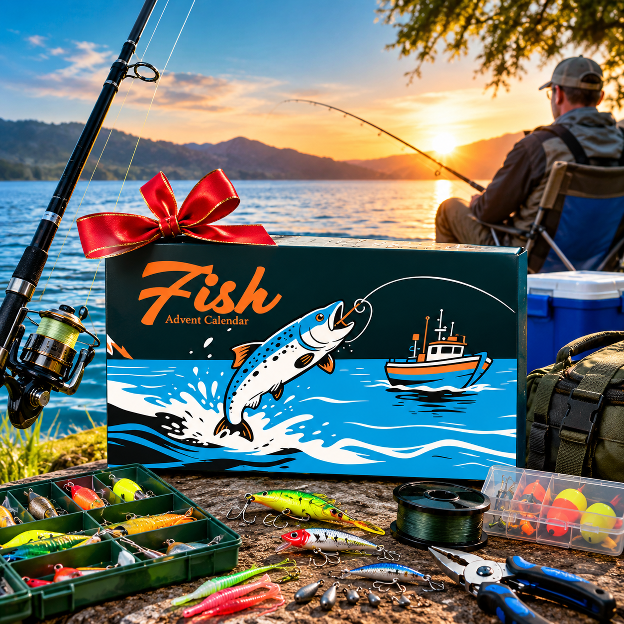 2026 Fishing Advent Calendar: 24 Fishing Gear and Accessories | A Gift for Fishing Enthusiasts