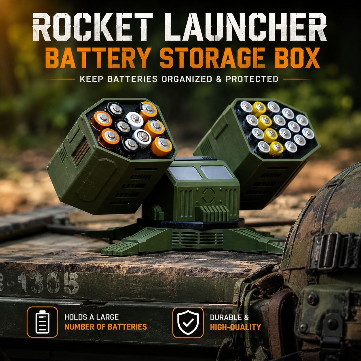 🚀Rotatable Battery Missle Launcher🔋AAA and AA available