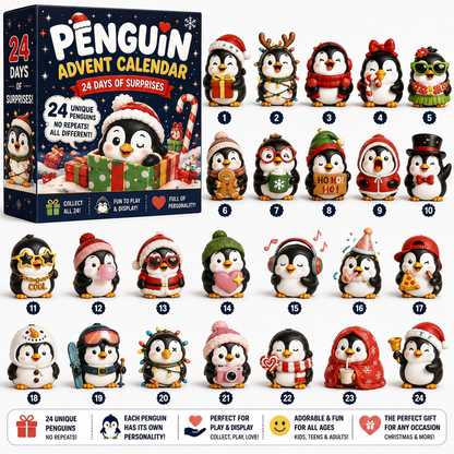  24 Days of Penguin Surprises Advent Calendar – 24 Unique Penguins, 3 Fun Editions