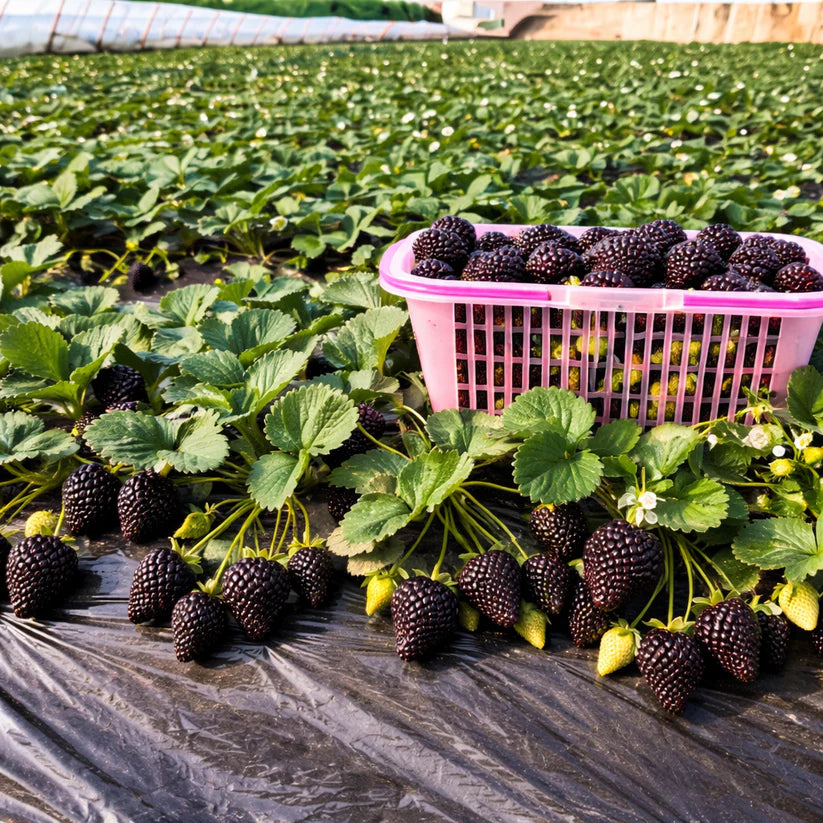 Giant Black Diamond Strawberries Seeds - Sweet,Nutrient-Rich & Easy to Grow at Home