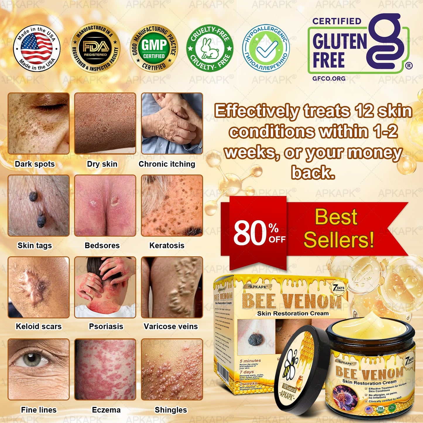 𝐀𝐏𝐊𝐀𝐏® 𝐁𝐞𝐞 𝐯𝐞𝐧𝐨𝐦 𝐒𝐤𝐢𝐧 𝐑𝐞𝐬𝐭𝐨𝐫𝐚𝐭𝐢𝐨𝐧 𝐂𝐫𝐞𝐚𝐦|𝐋𝐀𝐒𝐓 𝐃𝐀𝐘 𝟖𝟎% 𝐎𝐅𝐅💎💎 𝑃𝑜𝑤𝑒𝑟𝑓𝑢𝑙 𝑎𝑛𝑡𝑖-𝑎𝑔𝑖𝑛𝑔 𝑠𝑜𝑙𝑢𝑡𝑖𝑜𝑛 𝑡ℎ𝑎𝑡 𝑡𝑎𝑟𝑔𝑒𝑡𝑠 𝑑𝑒𝑒𝑝 𝑤𝑟𝑖𝑛𝑘𝑙𝑒𝑠, 𝑓𝑖𝑛𝑒 𝑙𝑖𝑛𝑒𝑠, 𝑠𝑎𝑔𝑔𝑖𝑛𝑔 𝑠𝑘𝑖𝑛, 𝑎𝑛𝑑 𝑑𝑟𝑦𝑛𝑒𝑠𝑠