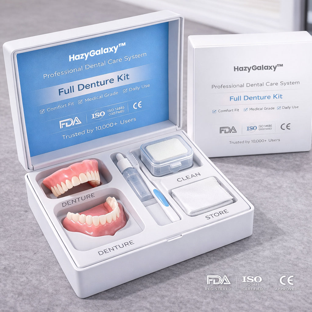 🔥HazyGalaxy™Custom-Fit Dentures — Comfortable & Natural-Looking Smile
