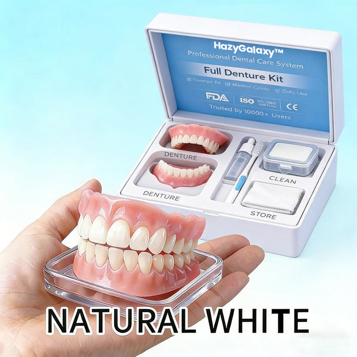 🔥HazyGalaxy™Custom-Fit Dentures — Comfortable & Natural-Looking Smile