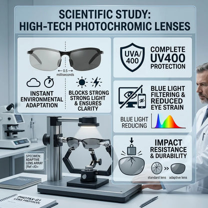 🕶️Smart Vision Glasses – Anti-Glare UV Protection with Infrared Night Vision & Impact-Resistant Lenses