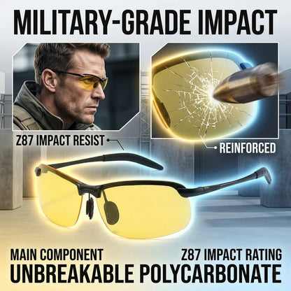 🕶️Smart Vision Glasses – Anti-Glare UV Protection with Infrared Night Vision & Impact-Resistant Lenses