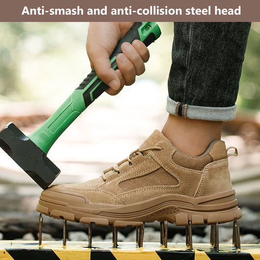 Anti-Smash & Anti-Puncture Men Safety Work Shoes