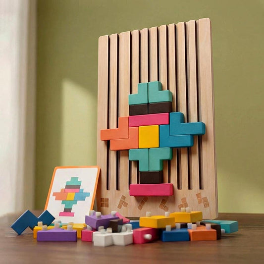 Educational wooden toys for early childhood development