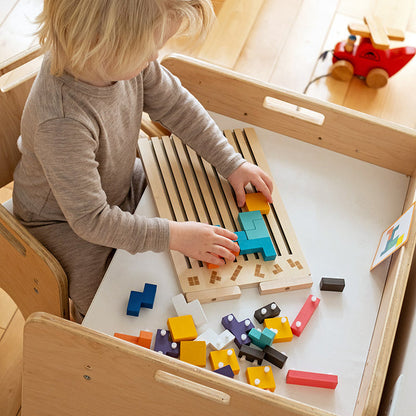 Educational wooden toys for early childhood development