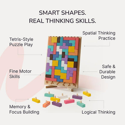 Educational wooden toys for early childhood development