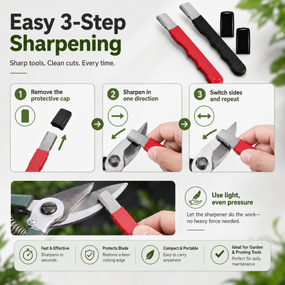 Portable 3-Pack Knife Sharpener Set