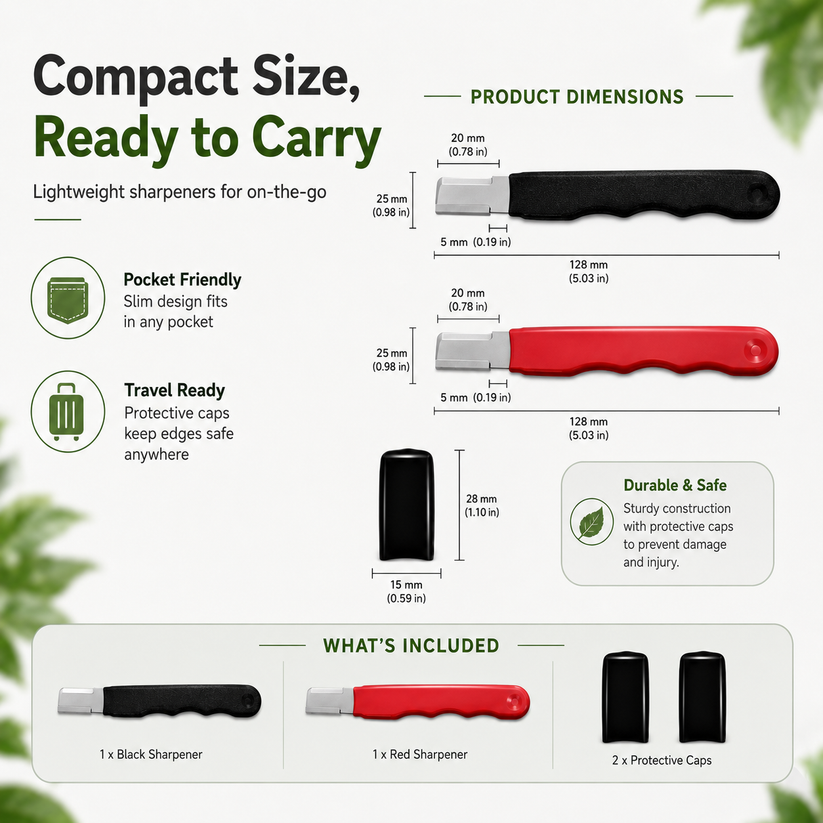 Portable 3-Pack Knife Sharpener Set