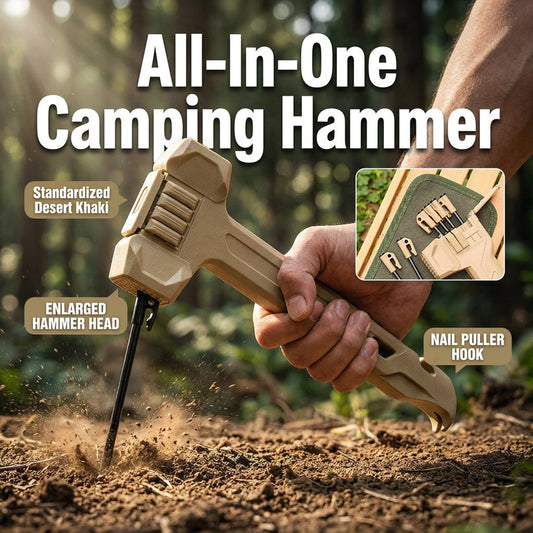 🔥LAST DAY 49% OFF - 🔨Multifunctional Camping Hammer & Tent Stake Puller🎁Buy 2 Free Shipping
