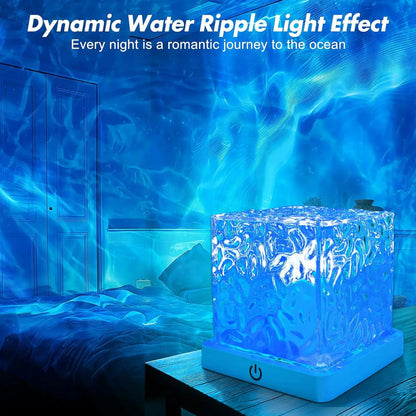 💫Rechargeable Waterproof Shower Light✨ – 🌈16 Colors Ocean Wave Projector with Remote🌊