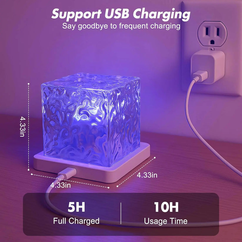💫Rechargeable Waterproof Shower Light✨ – 🌈16 Colors Ocean Wave Projector with Remote🌊